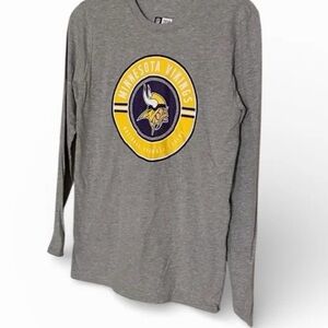 NFL Vikings Team Steel Heather Apparel Small NWT